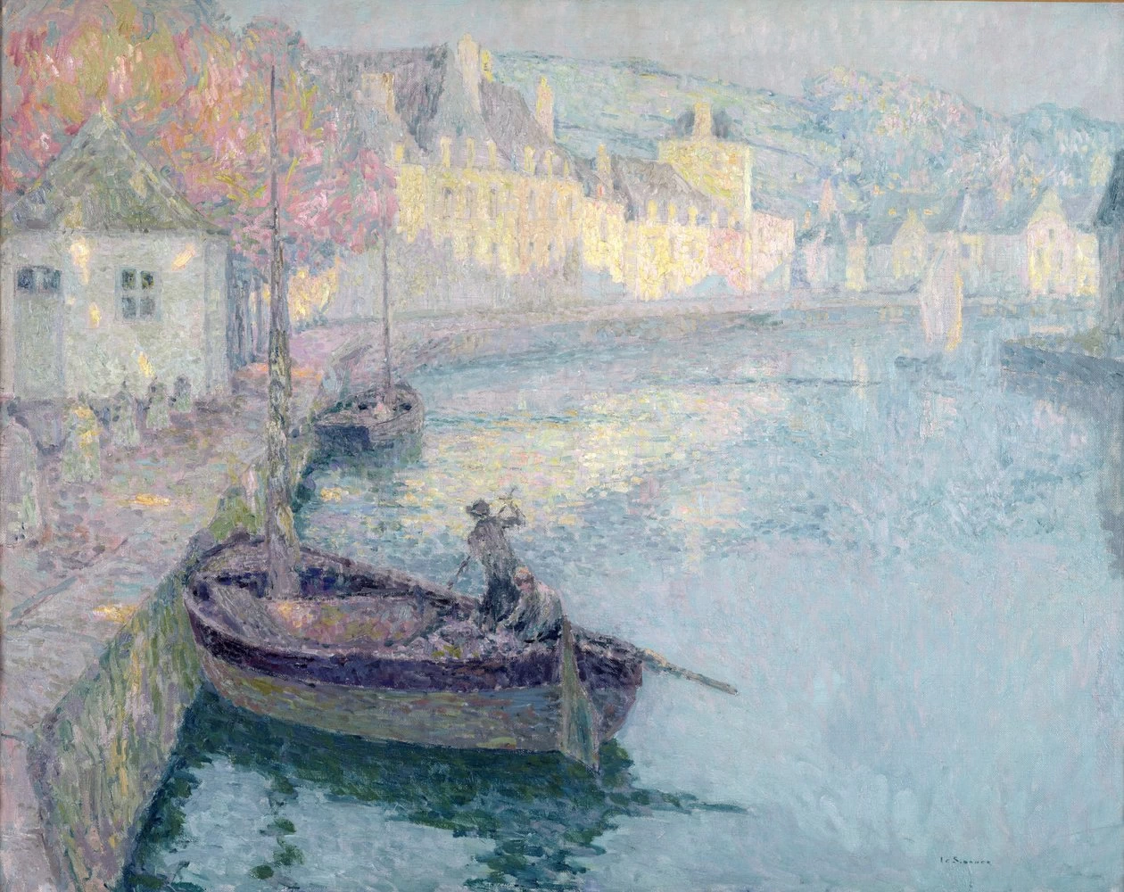 Henri Le Sidaner - 194, Mattina Limpida, Quimperle, 1923